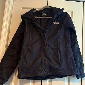 THE NORTH FACE HyVent Waterproof Windbreaker Mesh Lined AQBJ Rain Jacket M
